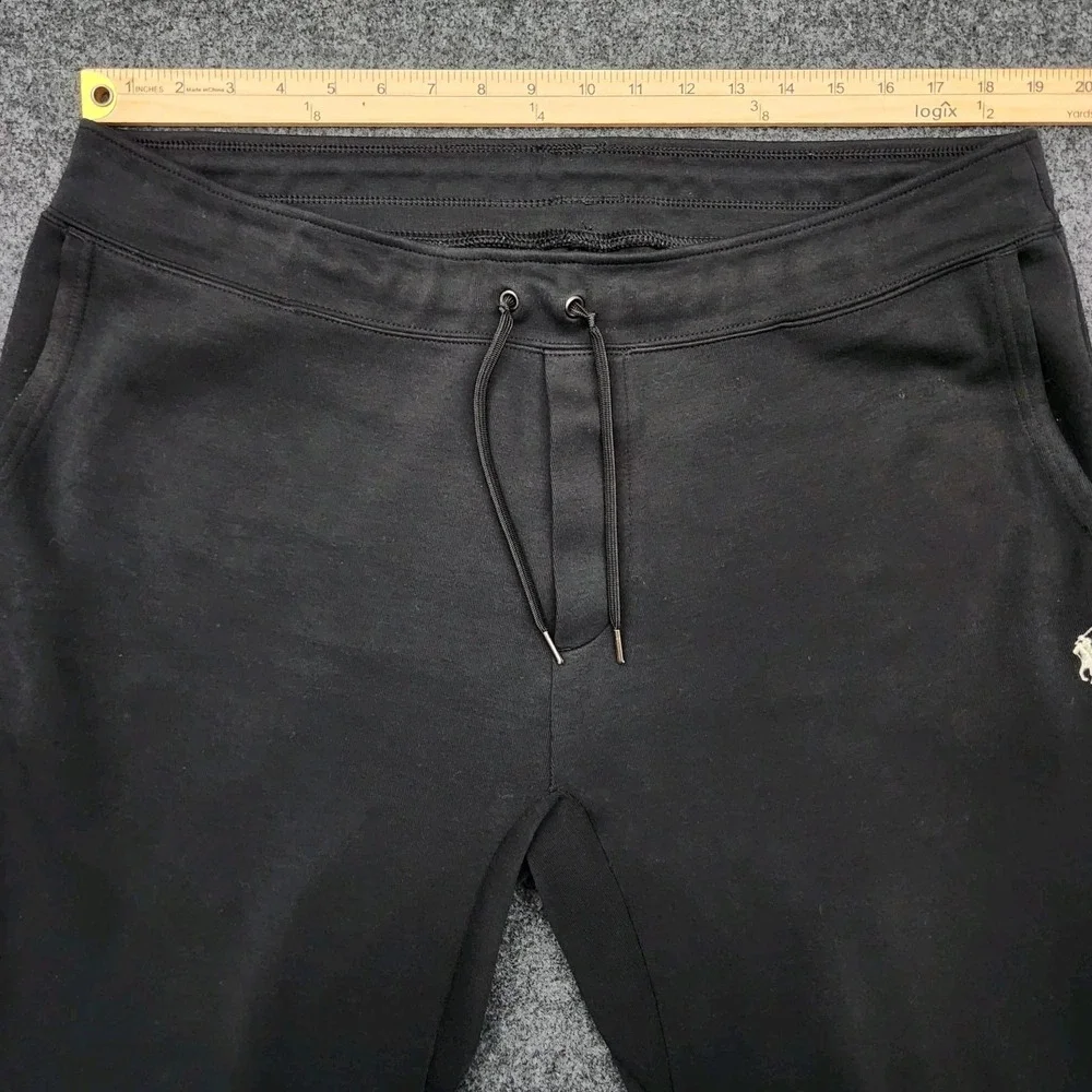 Polo Ralph Lauren Mens XL Black Performance Jogger Sweatpants Drawstring‎ Pony